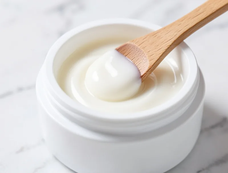 High-quality face cream texture